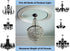 Sangle Soppfy Vingage Canopy Kit and Pendant Light Fixture Chain for Chandelier or Swag Light Fixtures ,Maximum Weight of 50 Pounds , 6 feet ,Heavy Duty,5 Inches Diameter, Black