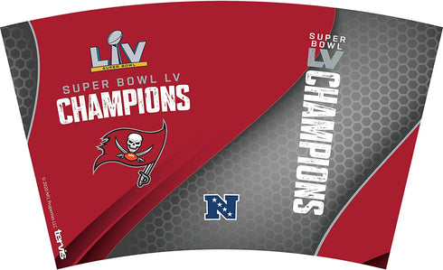 Tervis Made in USA Double Walled NFL Tampa Bay Buccaneers Insulated Tumbler Cup Keeps Drinks Cold & Hot, 16oz, Super Bowl 55