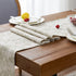 JINCHAN Table Runner Table Cloth Linen Textured Table Runner 72 Inch Floral Pattern Decorative Burlap Table Cover Botanic Printed Design Rustic Handcrafted Flax Tablecloth 1 Panel Sage on Beige