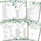 Baby Shower Games (Set of 6 Fun Activities for 25 Guests), Neutral Greenery Floral Eucalyptus Theme For Boy or Girl