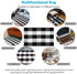 KaHouen Buffalo Check Rug, Buffalo Plaid Rug (23.6"x51.2"), Checkered Plaid Rugs, Check Plaid Area Rug for Layered Door Mats Kitchen/Living Room/Bedroom/Dinning Room(Black and White Porch Rugs)