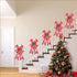 DIAGTREE 22 inch Christmas Tree Bow LED Ribbon Bows Christmas Tree Ornaments Tree Topper Christmas Decoration for Home Christmas Tree Wreaths Decoration (Snowflake)