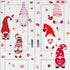 9 Sheets Valentines Day Decor Gnome Wall Stickers Valentines Wall Decals Heart Gnomes Window Stickers Gnomes Wall Vinyl Stickers for Living Room Bedroom Home Art Decor