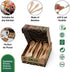 Biodegradable Real Bamboo Utensils/Cutlery Set 100 Disposable Reusable Utensils (50 Forks, 25 Knives, 25 Spoons) BBQ & Camping Accessories by 2 ZEBRAZ