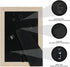 Hongkee 5x7 Picture Frame,Made of Solid Wood and High Definition Glass,Set of 4 Washed White(HK012015-SD5X7-WW(4PK))
