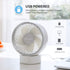 SmartDevil USB Desk Fan, Small Personal Desktop Table Fan with Strong Wind, Quiet Operation Portable Mini Fan for Home Office Bedroom Table and Desktop (White)
