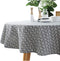 Cotton Linen Tablecloth Grey Arrow Round Table Cover for Dining Kitchen Home Tabletop Decoration, Round - 60 Inch