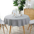 Cotton Linen Tablecloth Grey Arrow Round Table Cover for Dining Kitchen Home Tabletop Decoration, Round - 60 Inch