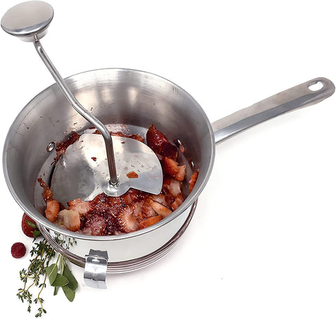 Norpro, Silver Multi-Purpose Food Mill, Stainless Steel, 2.2 qt