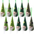 St Patrick Day Hanging Gnome Ornaments Set of 10, Irish Gnomes Handmade Leprechaun Elf Tomet DecorationsSpring Gnome Lucky Clover Hanging Ornament