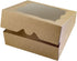 15-Pack 10"x10"x3"Brown Bakery Boxes with PVC Window for Pie and Cookies Boxes Large Natural Craft Paper Box 10x10x3inch (Brown, 15)