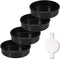 6 Inch Cake Pans Set of 4, Nonstick Round Cake Pans with 120 Pieces Parchment Paper, Dishwasher Safe