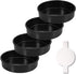 6 Inch Cake Pans Set of 4, Nonstick Round Cake Pans with 120 Pieces Parchment Paper, Dishwasher Safe