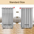 No Hooks Needed Shower Curtain with Snap-in PEVA Liner Set - Hotel Style with See Through Top Window, Machine Washable & Water Repellent, Gray, 71x74