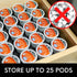 K Cup Holder Compatible with Keurig Coffee Pods (25 Slots) - Drawer K Cup Organizer Holder for Kcup Organization, Countertops & K-Cup Storage - K-Cup Coffee Pod Drawer Organizer for Coffee Lovers