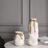 Hydrone Design Ceramic White Vases for Flowers, Modern Farmhouses Vases for Centerpieces, Entryway Table Home Decor (12.6'')