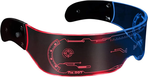 Luminous Glasses | Multi-colored in One LED Glasses, 256 Flash Combinations | Glowing Light Up Party Supply for Bar Club Halloween