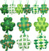 Ahzemepinyo 24 Pieces St. Patrick 's Day Shamrock Hanging Ornament Good Luck Clover Felt Ornament Shamrock Decoration for Tree Table Shelf Festival Party De