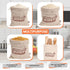 K&S Easy Shop Bread Bags for Homemade Bread Pack of 6 Linen Bread Bag for Bread, Vegetables, Fresh Bread Storage & Baguettes Storage 3 Small & 3 Large Bread Storage Bags Reusable Canvas Bags