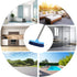 MEIBEI Floor Scrub Brush with Adjustable Long Handle-54 inch, Stiff Bristle Grout Brush Tub and Tile Brush for Cleaning Bathroom, Patio, Kitchen, Wall and Deck