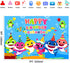 Shark Birthday Party Supplies and Decorations 7X5 FT Photo Backdrop for Boy Girl Baby Shower Kids Bedroom Wall Decor