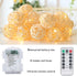 HYAL LUZ Battery Operated 20 LED String Lights, 16.4ft 20 Globe Rattan Balls Christmas Light with Remote Control & Timer, Indoor Fairy String Lights Decorative for Bedroom Party Wedding (Warm White)