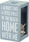 Primitives by Kathy 27813 House Decor Sea Shell Holder, 4.25 x 7.25 x 4.25-Inches, Piece of the Beach With Me