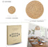 CY SISTERS Woven Placemats Set of 2, Round Placemats for Dining Table, 100% Water Hyacinth, Natural Farmhouse Braided Placemats Wicker Rustic Place Mats, Home, Wedding, Perfect for Indoor Outdoor 14€œ