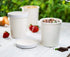 32 oz. Paper Food Containers With Vented Lids, To Go Hot Soup Bowls, Disposable Ice Cream Cups, White - 25 Sets