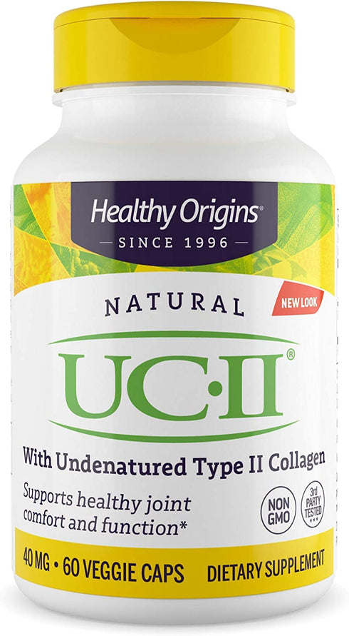 Healthy Origins UC-II (Undenatured Type II Collagen) 40 mg, 60 Veggie Caps