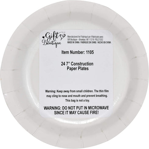 Construction Party Supplies Tableware Set 24 9" Paper Plates 24 7" Plate 24 9 Oz. Cup 50 Lunch Napkins for Builder Digger Truck Bulldozer Vehicle Construction Zone Site Baby Shower Birthday Decoration