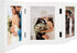 Golden State Art, 5x7 Triple Picture Frame Hinged Photo Frame Three Folding Wedding Frames Collage with Glass (5x7 Triple, White)