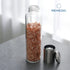 Remedic Premium Stainless Steel Salt and Pepper Grinder Set of 2 Borosilicate Glass Jar - Adjustable Coarseness Ceramic Clear Pepper Spices Shaker - Tall Grinder Mill Set Kitchen Gifts€¦