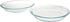 Pyrex 6001003 Glass Bakeware Pie Plate 9" x 1.2" Pack of 2, 5.2, Clear