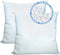 Foamily Set of 2-20 x 20 Premium Outdoor Water Resistant Hypoallergenic Stuffer Pillow Throw Inserts Sham Square Form, Standard/White - Made in USA