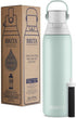 Brita Stainless Steel Water Filter Bottle, 20 Ounce, Glacier, 1 Count