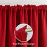 Deconovo Red Blackout Curtains for Bedroom 84 Inch Long - Rod Pocket Curtains for Living Room, True Red, 42W x 84L Inch, 2 Panels