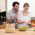 Magnetic Knife Block -- CTSZOOM Wooden Magnetic Holder Rack Magnetic Stands with Double Sided Strong Enhanced Magnets Multifunctional Storage Knife Holder