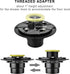 Orhemus 2 inch Shower Drain Base Flange Kit with Rubber Coupler Gasket, Threaded Adjustable Ring Adaptor for No Hub Square Linear Floor Drain Installation