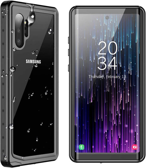 SPIDERCASE for Samsung Galaxy Note 10+ Plus Waterproof Case, Built-in Screen Protector Fingerprint Unlock with Film, Shockproof Full Body Cover Waterproof Case for Samsung Galaxy Note 10+ Plus 5G 2019