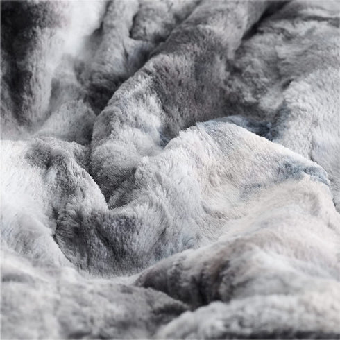 Bedsure Faux Fur Throw Blanket for Couch - Dark Grey Fuzzy Plush Fluffy Soft Sherpa Fleece Blankets and Throws for Sofa and Bed, 50x60 inches