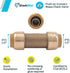 SharkBite U2008-0000LFA 1/2 inch x 1/2 inch Brass Check Valve, Push-to-Connect, Copper, PEX, CPVC