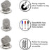 Magnetic Pen Holder Clips Refrigerator Magnet Pen Marker Clip Holder, Fridge Whiteboard Erase Board Bulletin Board Map Accessories (12 Magnet)