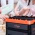 Osliggo Drive Auto Trunk Organizer and Storage Collapsible Storage Bin - Folding Utility Crate, Folding Container- Auto Trunk & Home & Garage & Outdoor Organization (Orange,36 Liter)