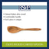 RSVP International Olive Wood Curved Spoon, 12" | Rustic, Natural Authentic Italian Olive Wood | Classic Style for Kitchens, Tables, & More | Functional for Serving Salads, Pasta, & More