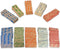 NATURALABEL 250 Assorted Flat Coin Wrappers, 50 Each of Quarters, Dollars, Dimes, Nickels, Pennies, Coin Striped Kraft Packing