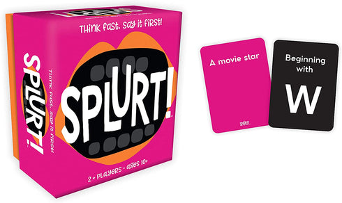 Gamewright - Splurt! - Portable Party Card Game - Think Fast. Say it First!