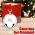 Klikel Sleigh Bell 2021 Ornament - Silver Christmas Ornament 2021 - Bell Ornament for Christmas Tree - with Red Ribbon and Gift Box - Shiny Christmas Bell Ornament Engraved 2021-7th Annual Edition