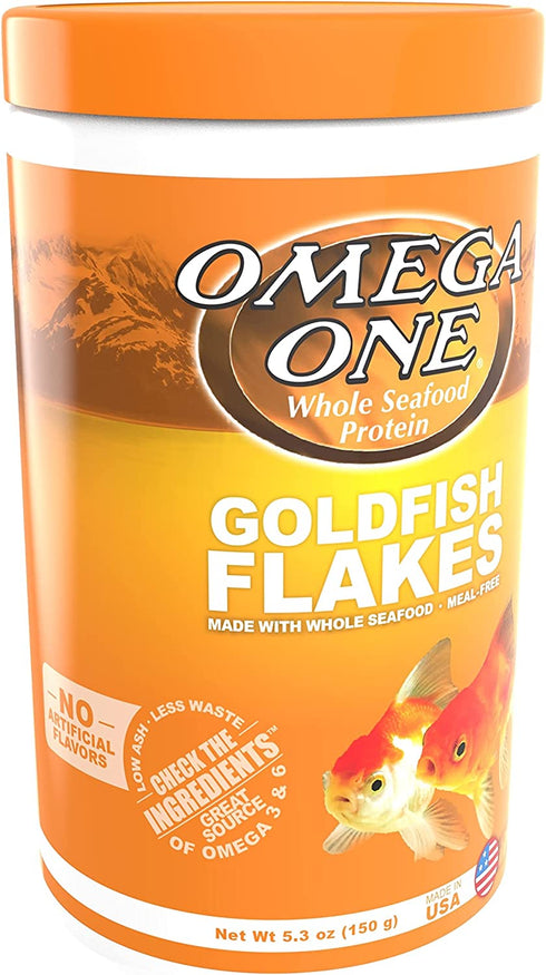 Omega One Goldfish Flakes 5.3 oz x1