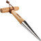 Gardtech Hand Dibber with Wooden Handle, Chrome Coated Stainless Steel Head - Lightweight Sturdy Hand Held Bulb Planter for Tulip Daffodil Crocus Garden Tool (Dibber)